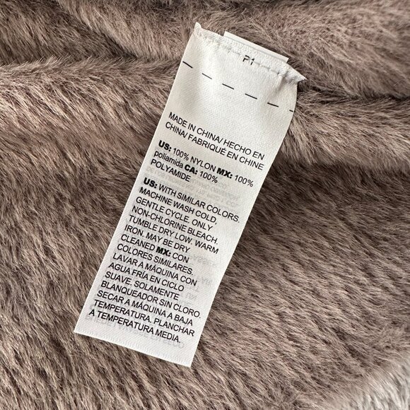 Chico's Fuzzy Long Sleeve Sweater Neutral Women's size 2 LARGE - Picture 6 of 6